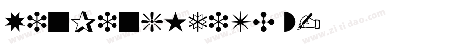 XinPingHeiTC w字体转换